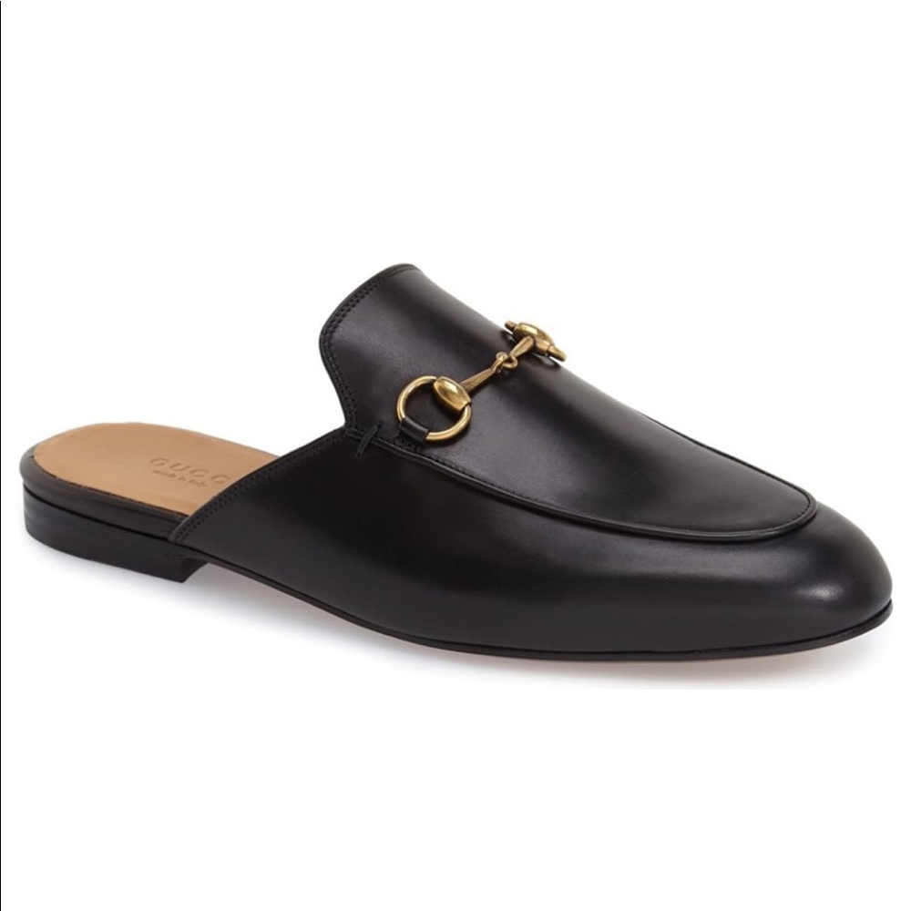 Gucci Princetown leather slippers sz 38
